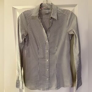 H&M Black and White Striped Shirt